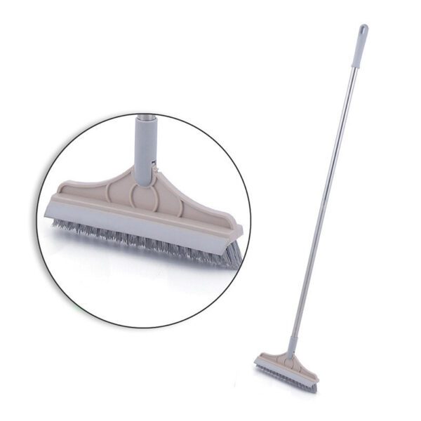 Floor Gap Cleaning Bristles Brush V-broom Rubber Wiper Glass Bathroom Toilet Tile Water Drying Dust Pet Hair Household Scraper - Image 7