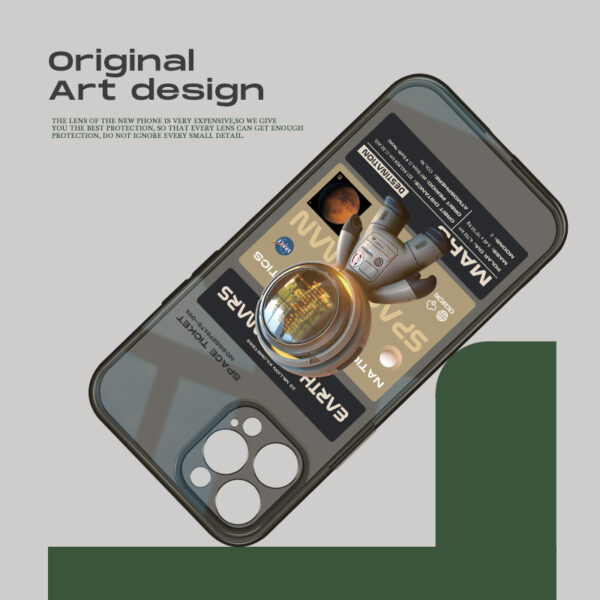 I Niche Trendy Brand Mobile Phone Anti-drop Black Soft Case - Image 5