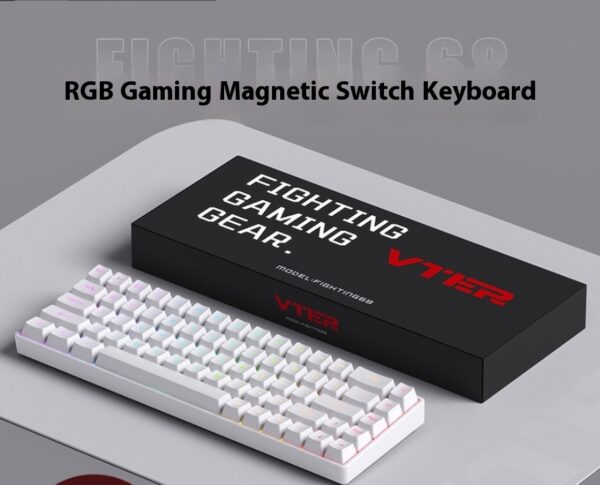 68 Magnetic Axis E-sports Keyboard Low Latency Full Key Hot Plug Mechanical Keyboard - Image 2