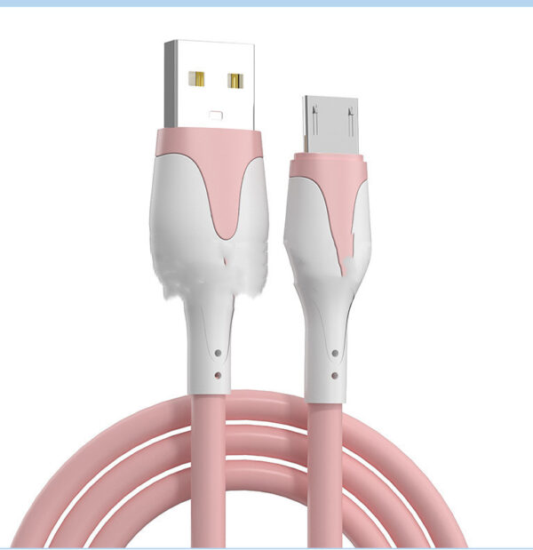 Liquid Silicone USB Cable Micro USB Type C Charger Wire 3A Fast Charging Data Cord Mobile Phone Charge Line - Image 3