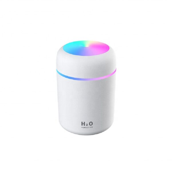 Cool Mist Humidifier, 300ml Mini Portable Humidifier With Multicolor LED Night Light, 2 Mist Mode And Auto Shut-Off, Personal Desktop Aroma Diffuser For Home Office - Image 2