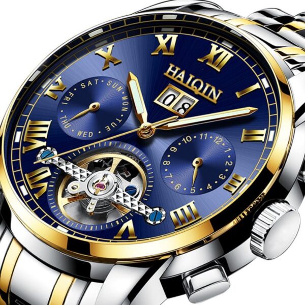 Men's Fashion Waterproof Luminous Hollow Tourbillon Automatic Mechanical Watch - Image 10