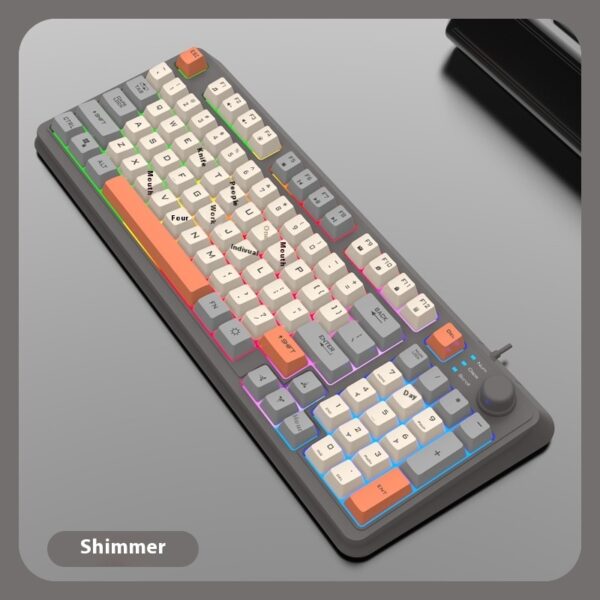 Combination Of Three Color Luminous K82 Gaming Wired Keyboard - Image 6