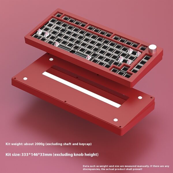 Heiji Snake Mechanical Keyboard Kit Aluminum Tuo Three-mode No Wired Bluetooth - Image 2