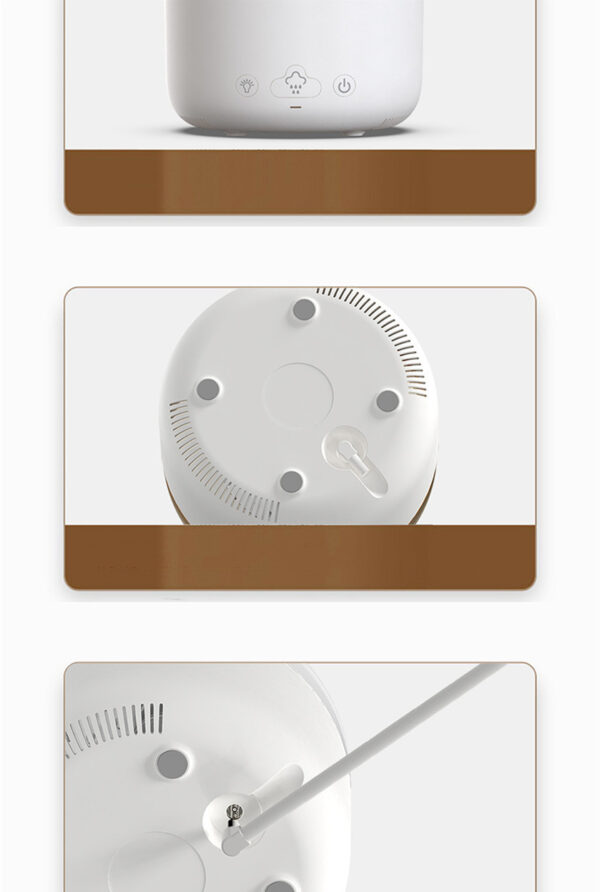 New Cloud Rain Air Humidifier Essential Oil Aromatherapy Diffuser USB Mute Mist Air Humidifier With Colorful Light - Image 5
