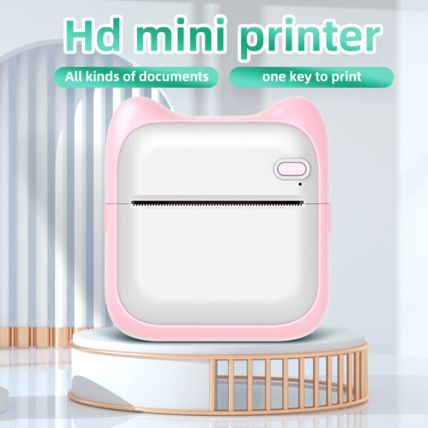 Print Portable Thermal Self Adhesive Stickers Photo Printer HD Mini Bluetooth 57X25mm Supplies 2D Label Maker For Phone - Image 2