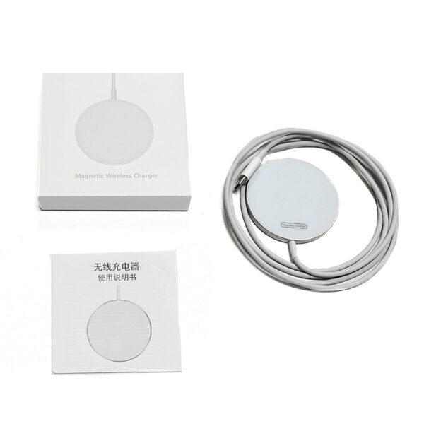 Transparent Magnetic Wireless Charger Phone Electrical Desktop Round Fast - Image 6