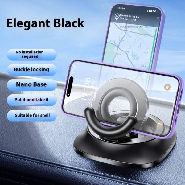 Magnetic Phone Holder With Vacuum Suction Foldable Adjustable Car Mount Magnetic Bracket Suction Nonslip For Busy Commuters - Image 5