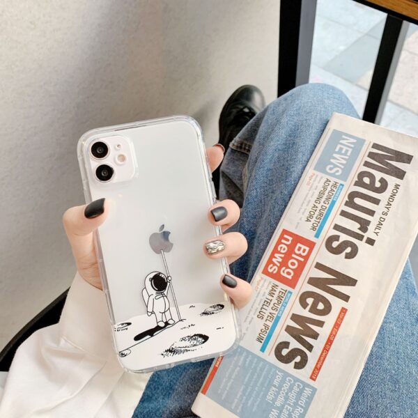 Creative Spaceman Transparent Cute Phone Case - Image 6