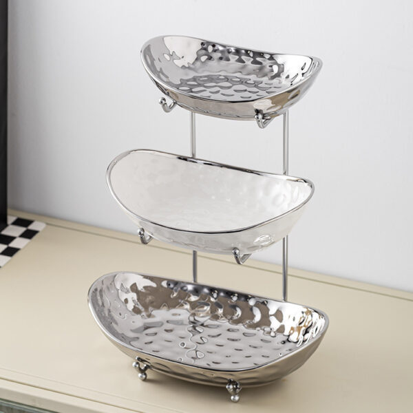 Affordable Luxury Style Multi-layer Fruit Plate Snack Set Plate Storage - Image 7