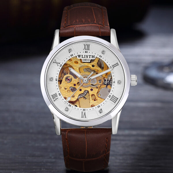 Business Men's Automatic Mechanical Watch Stainless Steel Waterproof - Image 5