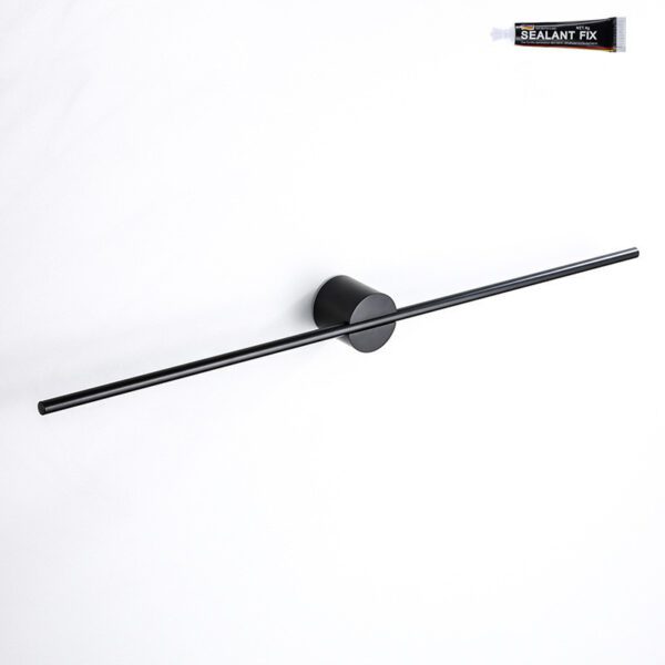 Bathroom Walnut Towel Bar Punch-free Toilet Wall-mounted Shelf Creative Towel Rack Light Luxury Thickened Single Bar - Image 8