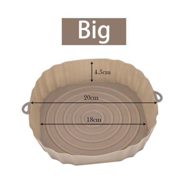 Air Fryer Oven Baking Pan Fried Chicken Basket Rubber Pad - Image 9