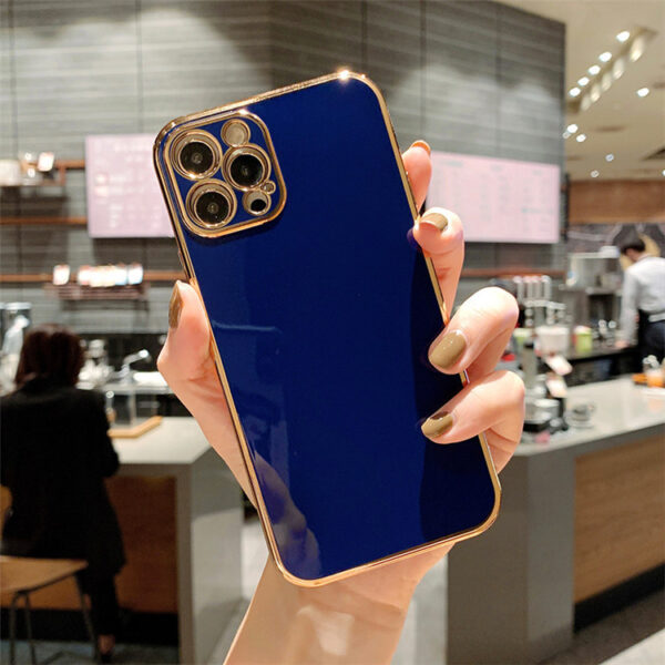 Luxury Solid Color Electroplating Mobile Phone Case All-inclusive Creativity - Image 5