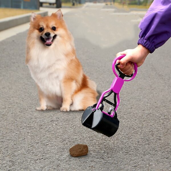 Portable Foldable Pet Toilet - Includes 30 Trash Bags, Purple