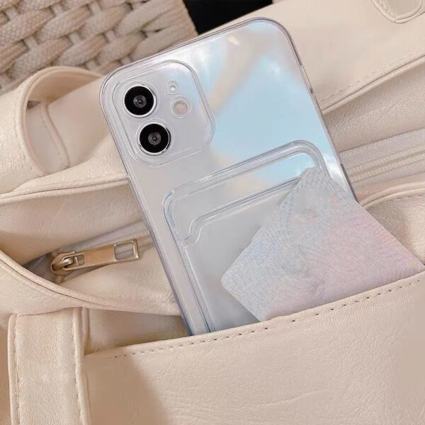Women's Transparent Card Case Phone Case - Image 4