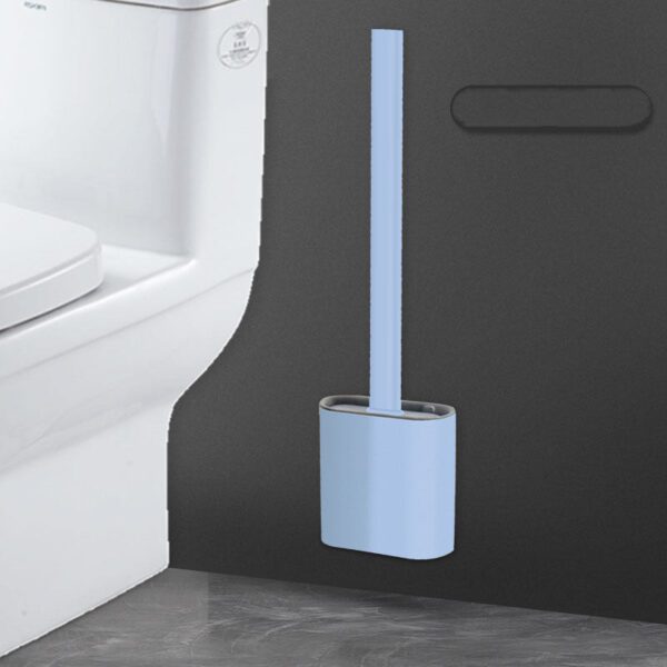 Creative Wall-Mounted Soft Brush With Cover For Toilet Washing - Image 4