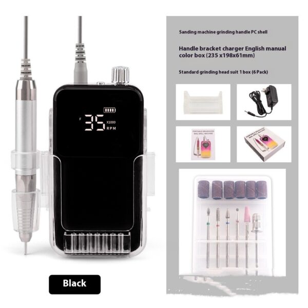 Brushless Nail Polishing Machine Charging Portable - Image 3