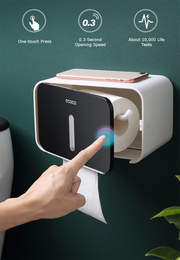 Waterproof Toilet Paper Holder - Stylish & Dry Bathroom Solution - Image 5
