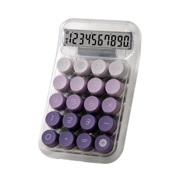 Grade Gradient Color Round Mechanical Keyboard Calculator - Image 5