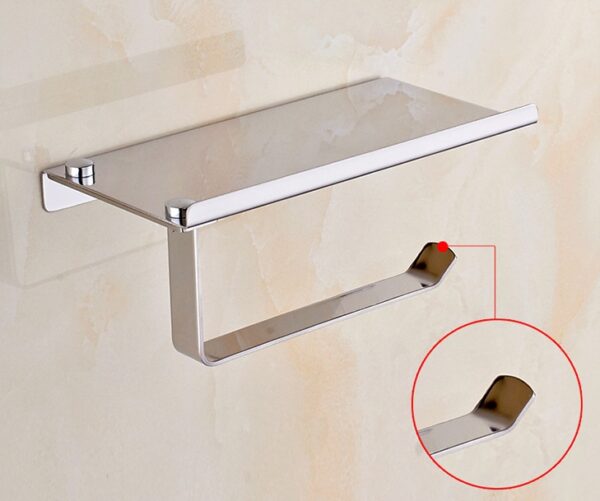 304 stainless steel phone towel rack toilet paper holder bathroom accessories creative tissue box thickening - Image 2