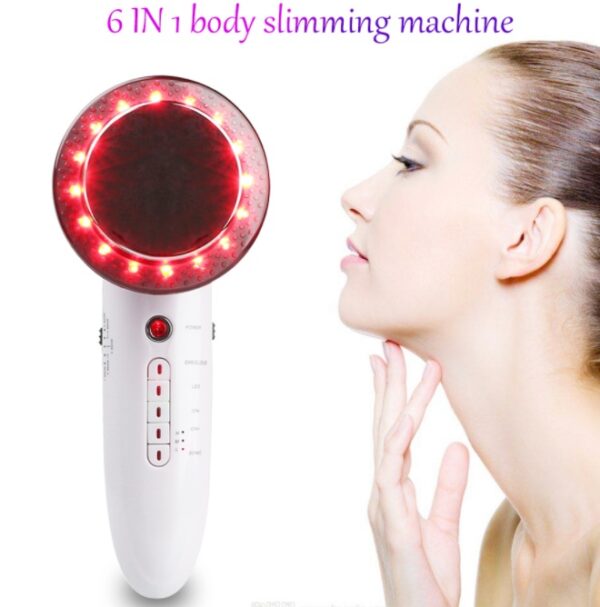 6 in 1 EMS Ultrasonic LED Cavitation Galvanic Ultrasound Thinning Body Infrared Therapy Lose Weight Fat Burn - Image 3