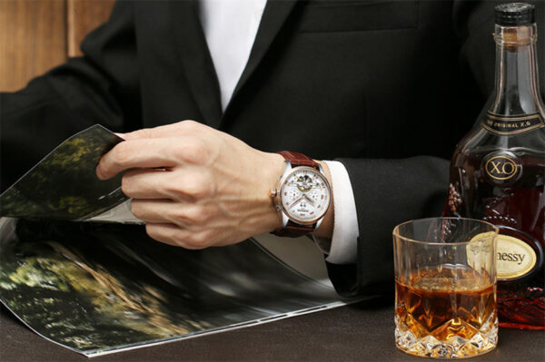 Automatic Hollow Tourbillon Mechanical Watch Men - Image 3