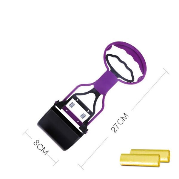 Portable Foldable Pet Toilet - Includes 30 Trash Bags, Purple - Image 5
