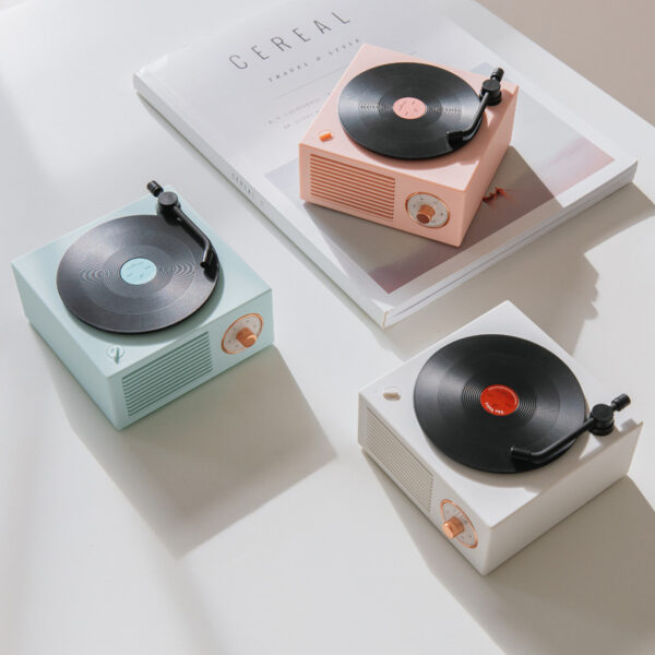Wireless mini portable retro phonograph Bluetooth-compatible speaker - Image 2