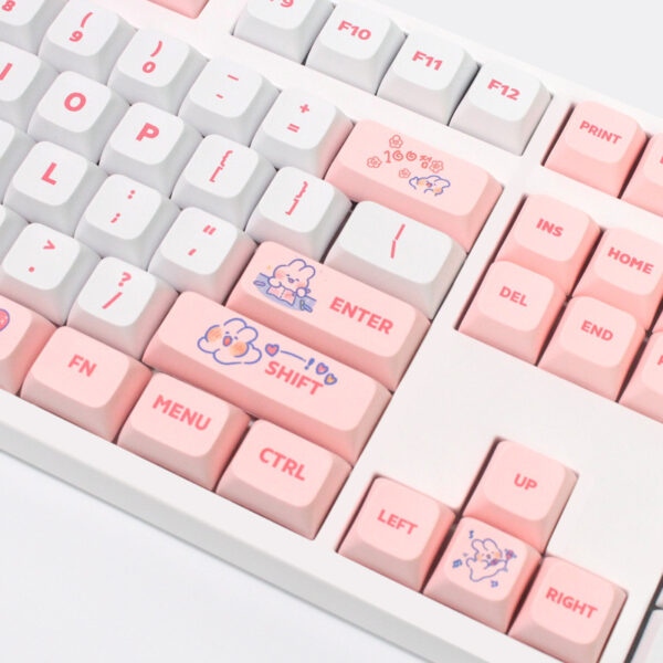 Steam Rabbit Mechanical Keyboard Customized Cute Personality Key Cap - Image 3