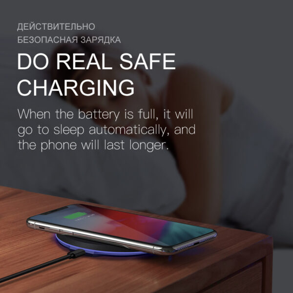 10W 5W USB Fast Wireless Phone Charger - Image 2