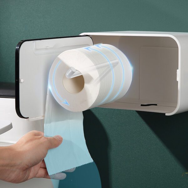Waterproof Toilet Paper Holder - Stylish & Dry Bathroom Solution - Image 3