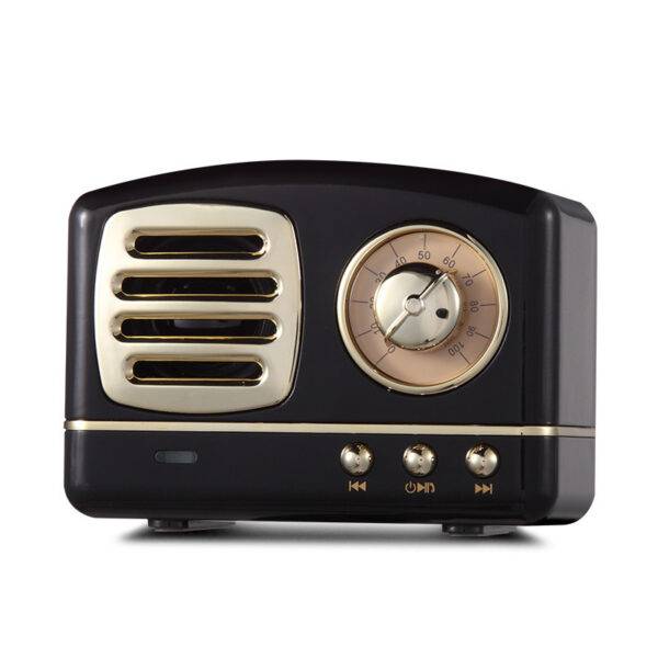 Retro Knob Wireless Bluetooth Speaker U Disk Card Radio Portable Multi-color Bluetooth Audio - Image 2