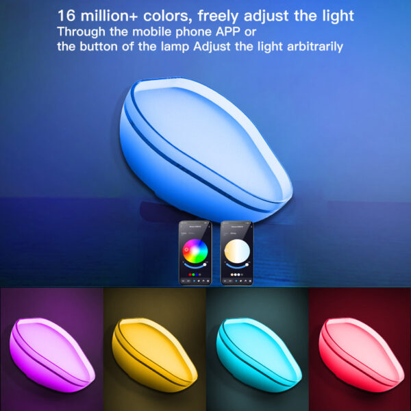 16 Colors Smart WiFi APP Control Night Light Bluetooth Desk Lamp Atmosphere Light For Home Bedroom Decoration - Image 4