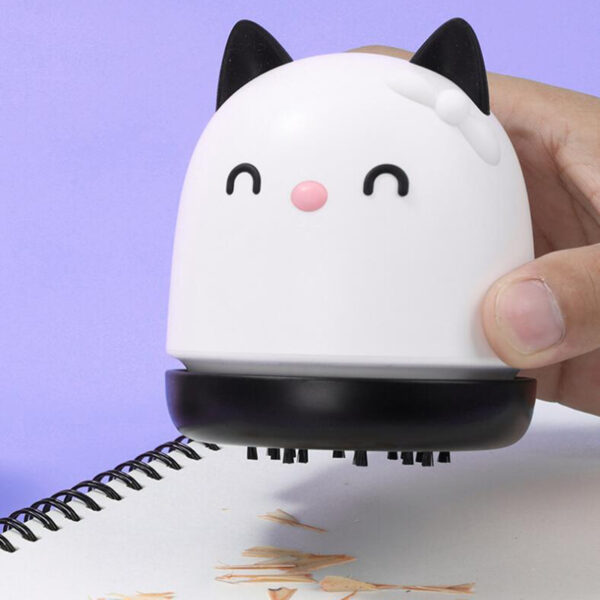 Cat Mini Vacuum Cleaner Suction Eraser Office Desktop Student Portable Handheld - Image 5