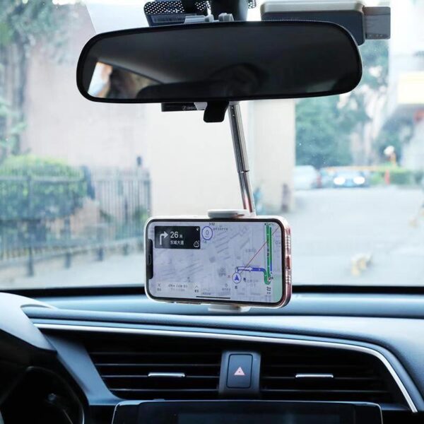Mobile Phone Bracket For Vehicle Rearview Mirror - Image 5