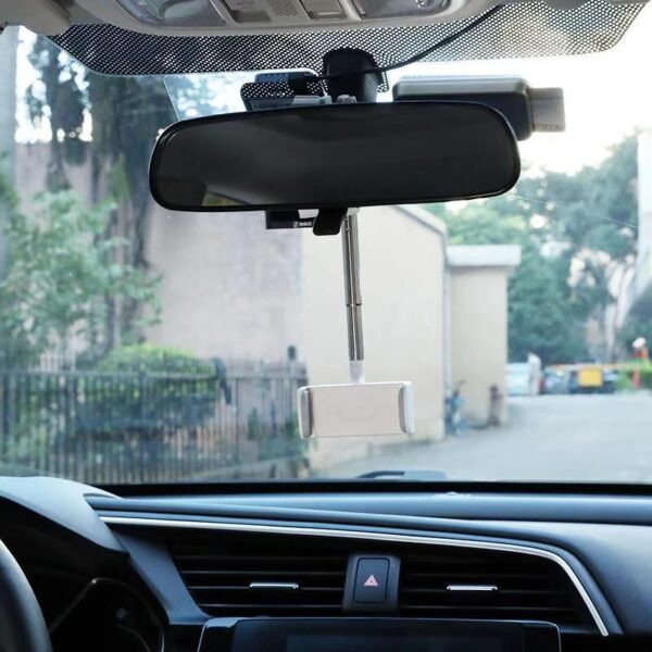 Mobile Phone Bracket For Vehicle Rearview Mirror - Image 4