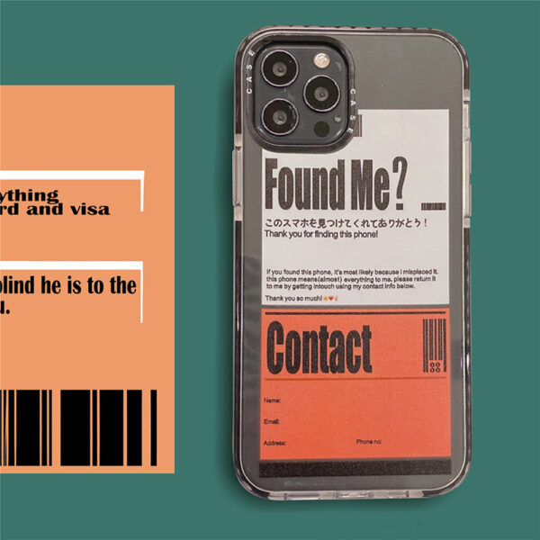 Transparent Phone Case With Orange Sticker - Image 4