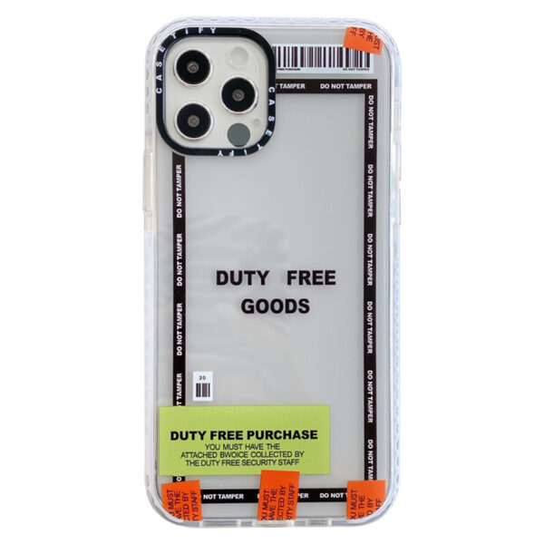 Transparent Phone Case With Orange Sticker - Image 5