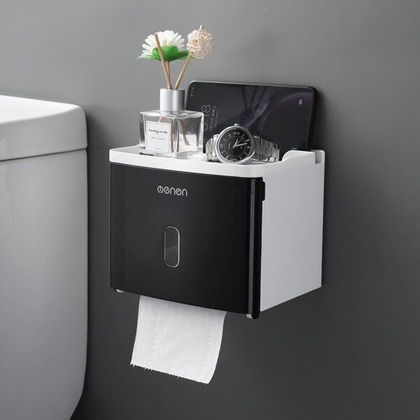 Toilet Paper Box, Toilet Paper Towel, Toilet Paper Rack, Toilet Home Free Punching Ideas-Pumping Paper Roll Paper Tube - Image 2
