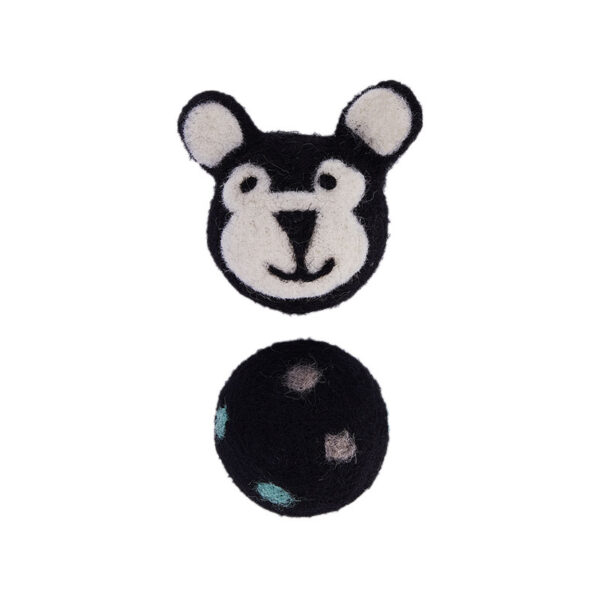 Colorful Felt Stretch Ball Cat Toy Ball Pet Toy With Small Bell Sound Play Cat Toys Creative Interactive Cat Dog Chew Toy - Image 7