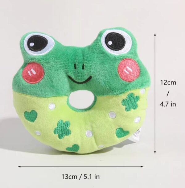 Teddy VIP Bichon Small And Medium Cat Dog Cross-border Accompany Plush Donut Sound Toy - Image 5