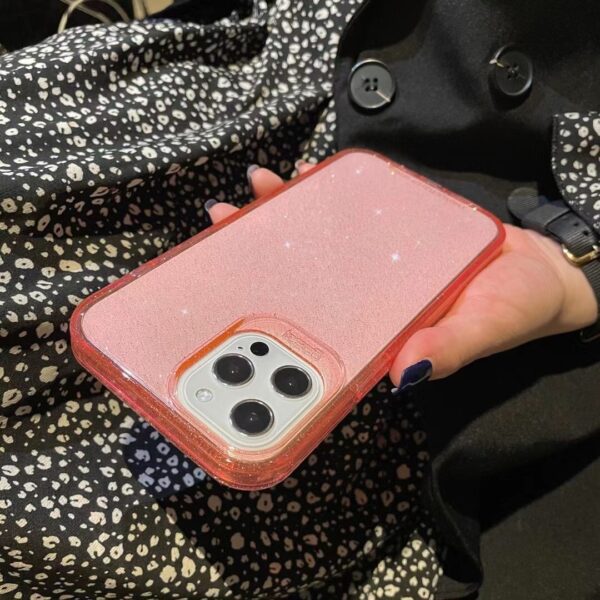 Compatible with Apple, Flash Pink Apple 12 Case Hard Case Iphone 11 Sets 12pro Simple Women's Model - Image 4
