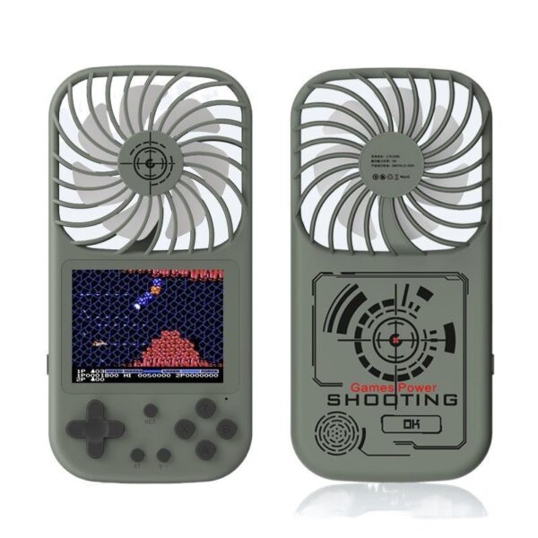 Gaming Mini Videogames Machine Player Mini Summer Handheld Fan Personal Games Console Fan for Office Outdoor Travel - Image 4
