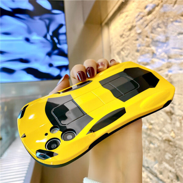 Compatible with Apple , Creative Sports Car Anti-Fall Mobile Phone Case For Protective CoverSilicone Soft Shell  Trendy - Image 2