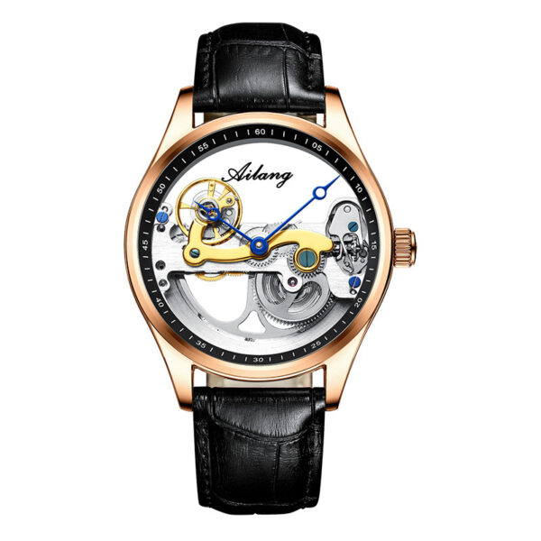 Automatic Mechanical Watch Creative Hollow Male Watch Generation Silicone Band Watch - Image 5