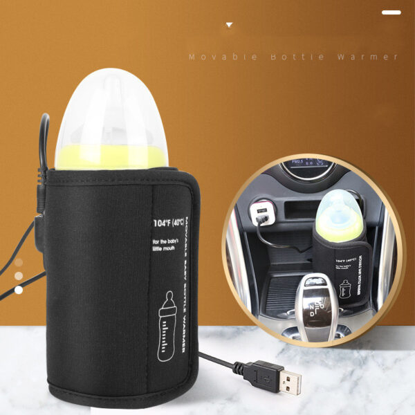 New Cross-Border Constant Temperature Car USB Baby Bottle Warmer Outdoor Portable Portable Baby Bottle Warmer - Image 7