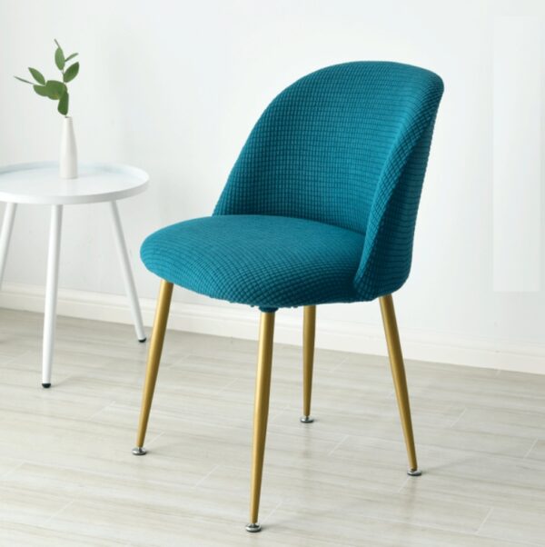 Short Back Round Bottom Seat Covers Wing Back King Curved Dining Chair Covers For kitchen Hotel Home Party Banquet - Image 7