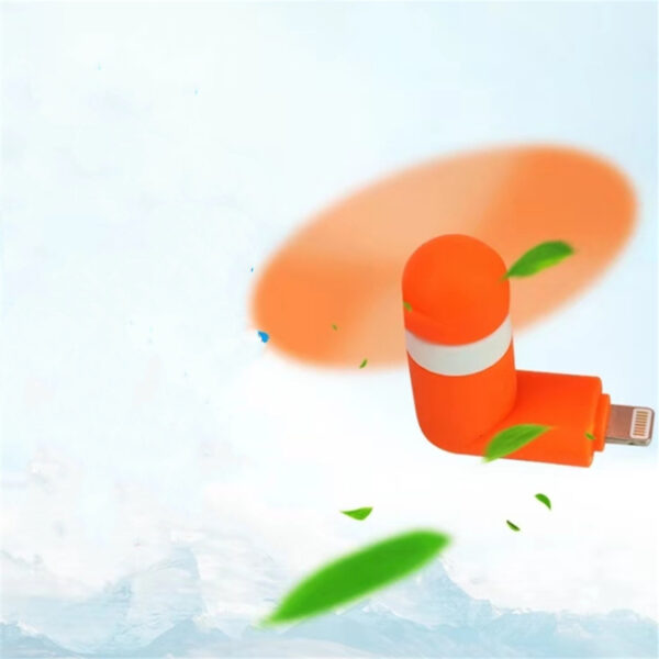 Compatible with Apple , Mobile Phone Mini Fan Android Portable Mobile Phone Mini Fan - Image 8