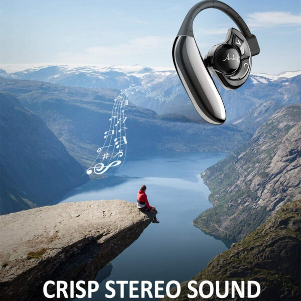 Emini  Ufo Painless Bluetooth Headset Hanging Ear Type Single Ear Wireless Ultra  Long Standby Driving Sports Mobile Phone Universal - Image 4